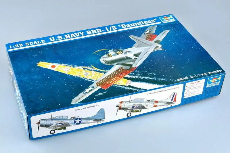 Trumpeter 1/32 02241 США. Темно-синий SBD-1/2 свободный | Игрушки и хобби