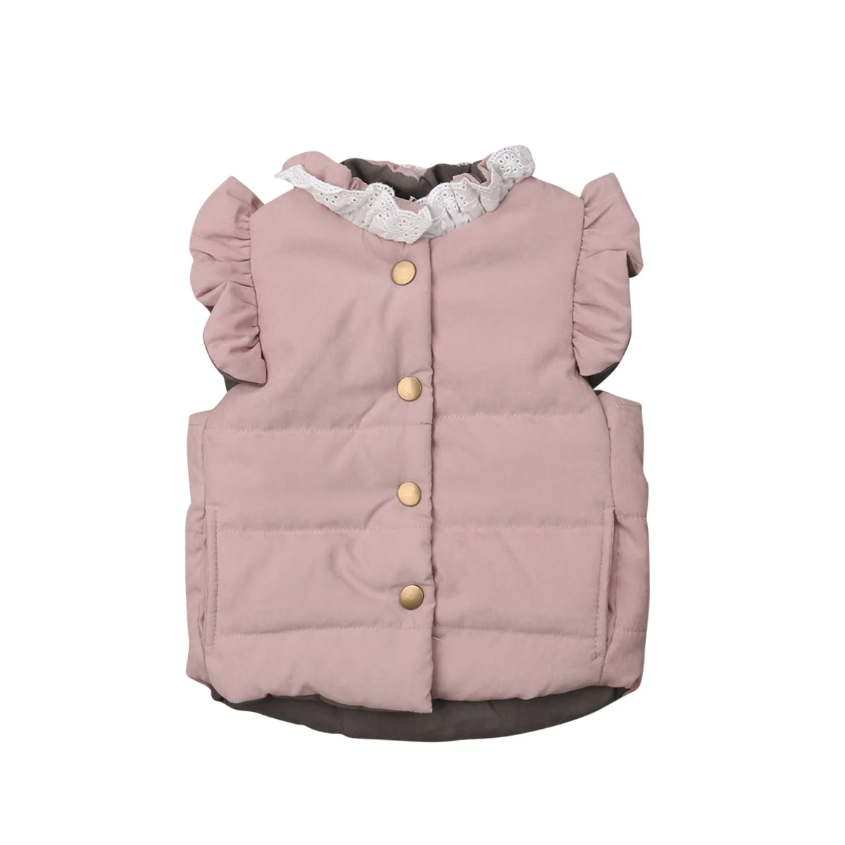 

Sweet Kids Baby Girls Toddler Winter Clothes Warm Cotton Thick Coat Jacket Sleeveless Waistcoat Outerwear Girl 0-4T