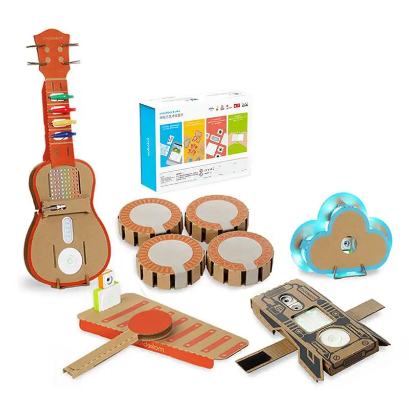 6 в 1 Makeblock паровой RC робот игрушки развивающий подарок барабан укулеле браслет облако ксилофон Для детей Подарочные игрушки