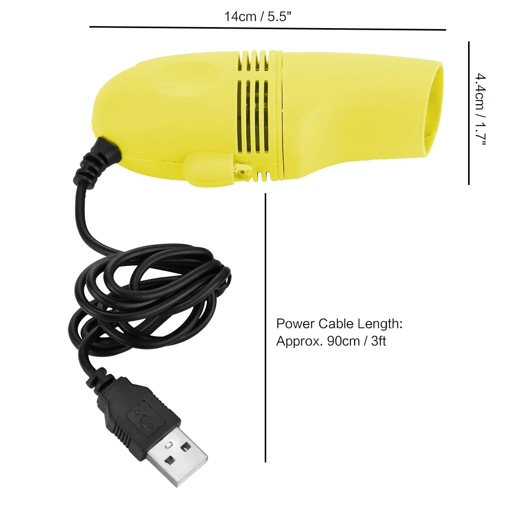 

Mini Universal USB Vacuum Cleaner Brush Kit Keyboard Vacuum for PC Laptop Makeup Bag Small Place Dust Cleaner