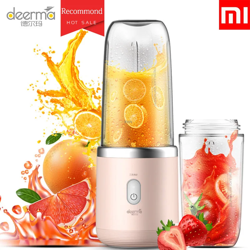 

XIAOMI Deerma Electric Wireless Fruit Vegetable Juicer Portable Juice Cup Multi-Function Portable USB Charging Squeezer