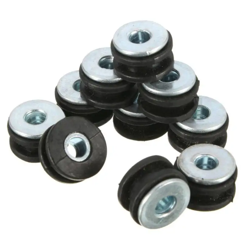 

VODOOL 10Pcs Motorcycle Rubber Grommet Bolt Pressure Relief Cushion Kit Replacement Accessories Fairings for Honda Yamaha Suzuki