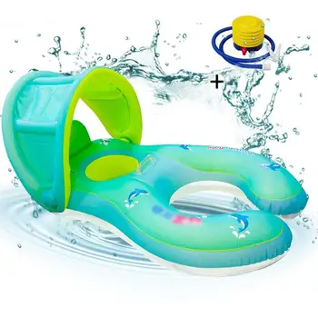 

Baby Spring Float Inflatable Swim Ring Parent Child Interactive Swimming Ring Convenient For Easy Storage And Carrying