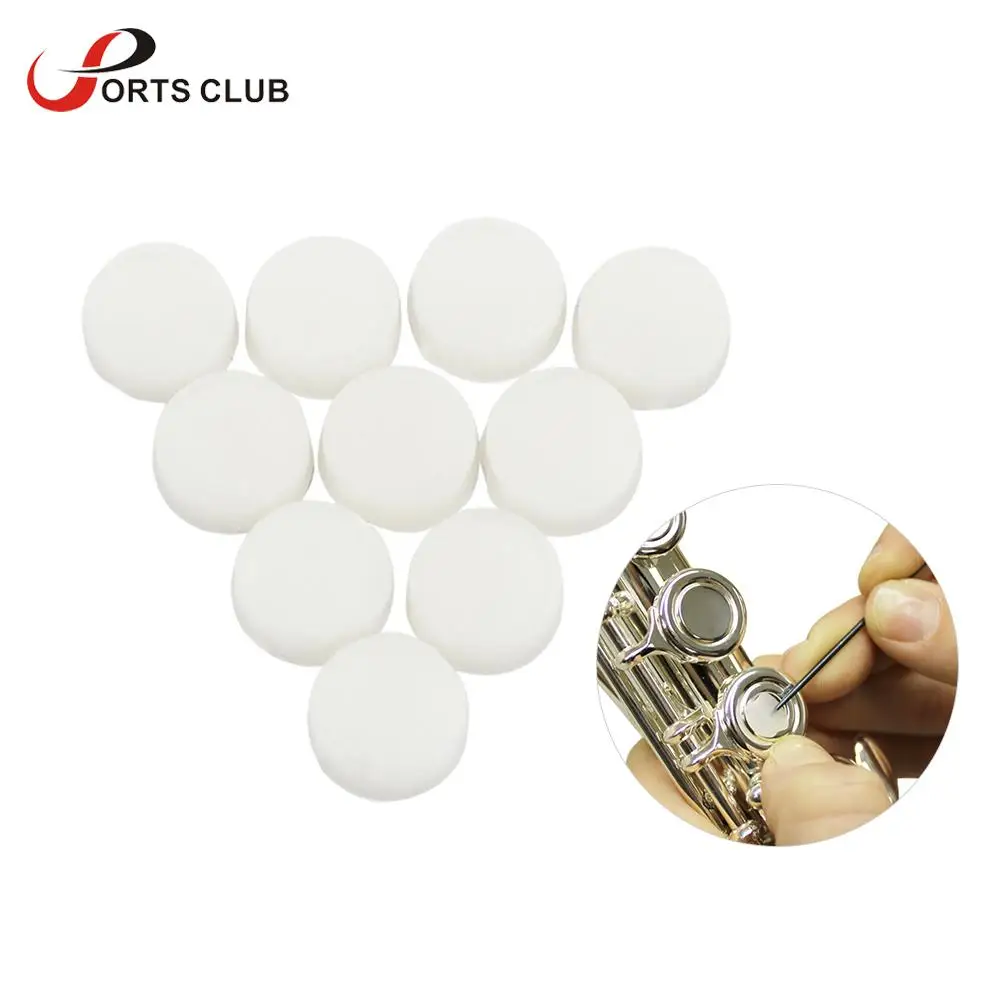 10pcs Soft Rubber Flute Key Plugs Open Hole Plug Covers Flutes Repair