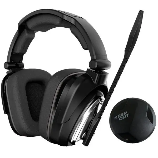  Headset Wireless Gaming Keepout 7.1 Hxair Wireless 2.4 GHz To PC/Ps4/Ps3/Xbox .... Trasmitter USB I