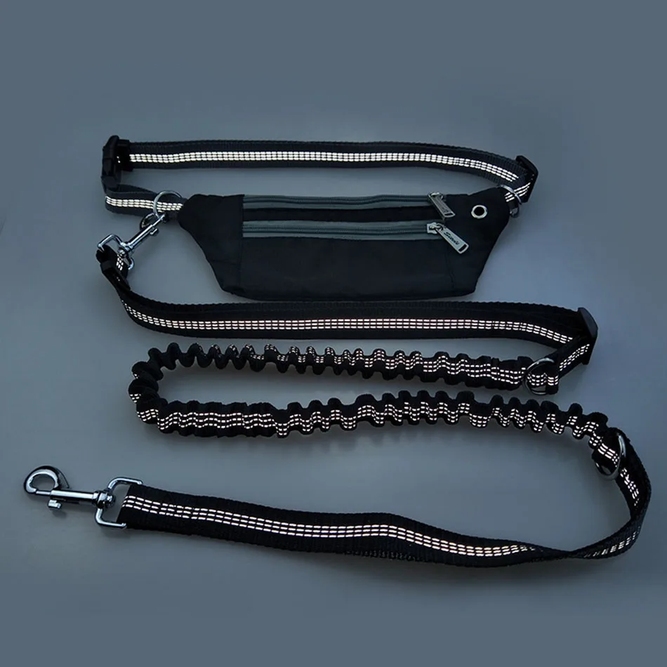 Comprar Correa para perros bolsillo para la cintura impermeable manos libres multifunción correa para perro producto elástico correas ajustables para perro