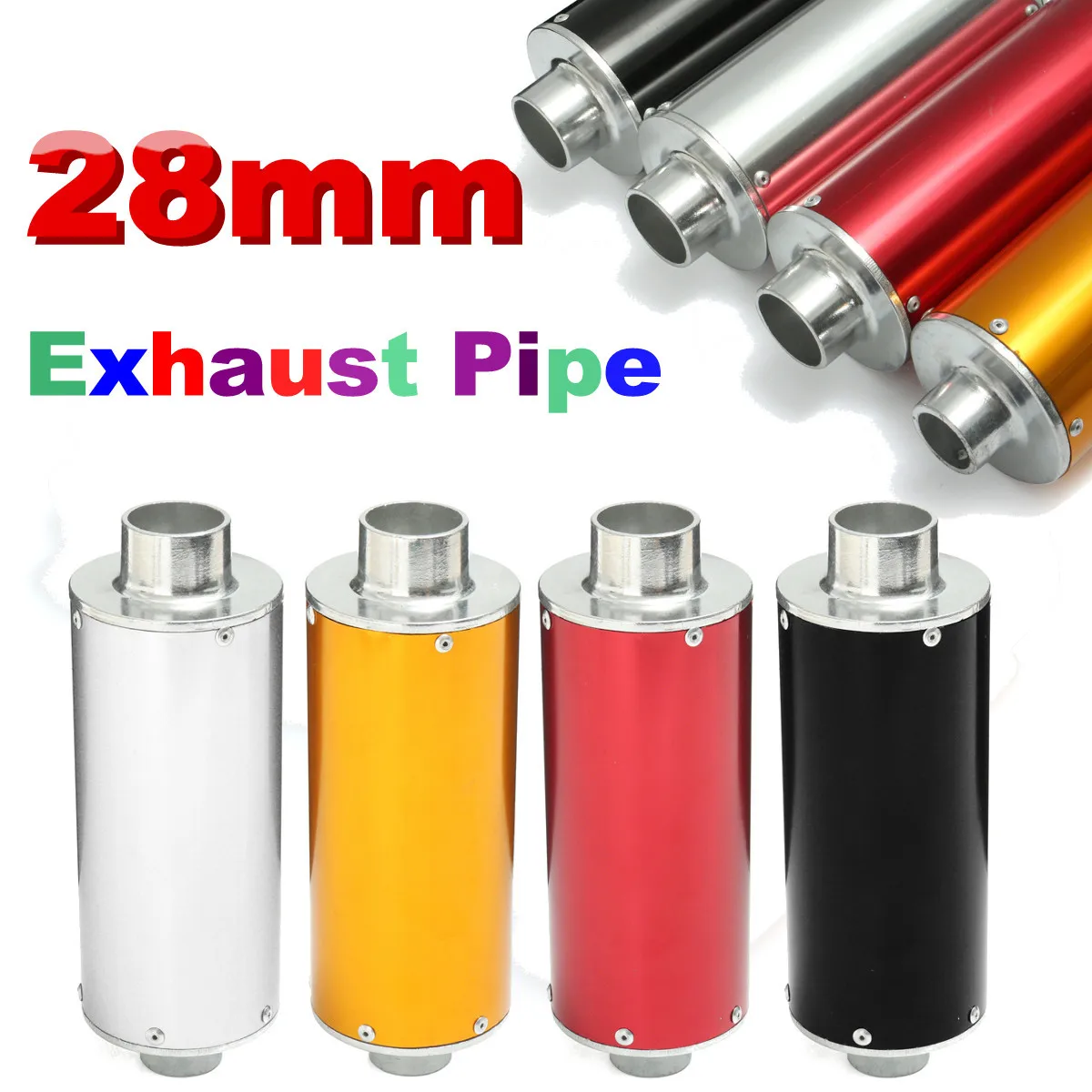 

28mm Pitbike Dirt Bike Exhaust Decorate Pipe For 50cc 110cc 125cc 140cc