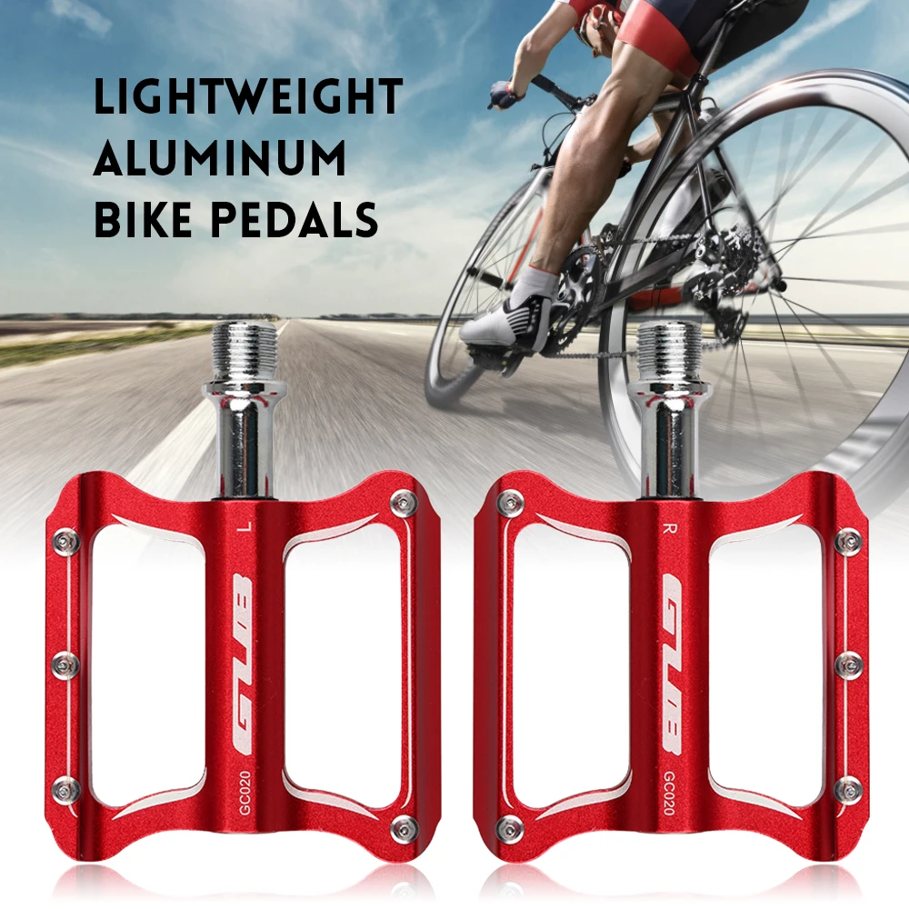 

GUB Bike Pedals Bicycle Pedal Anti-slip Ultralight CNC MTB Pedal Sealed Bearing Flat Platform Pedals Cycling Bicycle Accessories