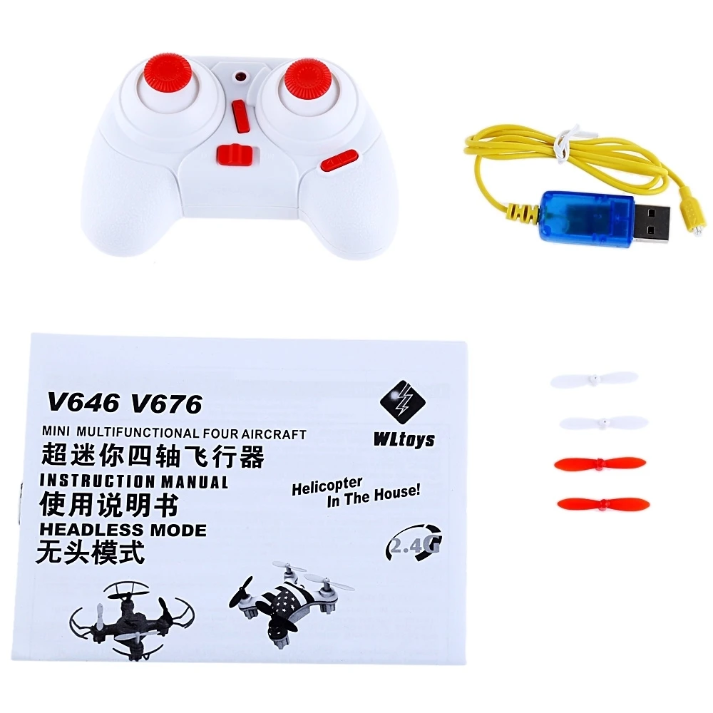 WLtoysV676 RC Drones 2.4G 4CH 6-Axis Gyro Drone Dron 3D Unlimited Eversion RTF RC Quadcopter Flying Helicopter Toys Nano Copter