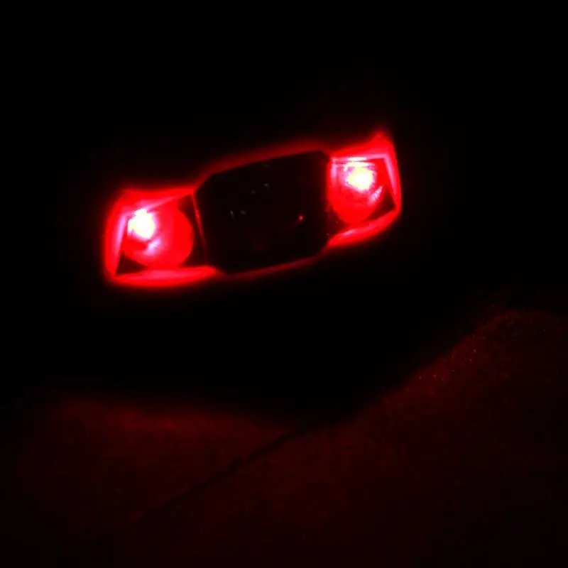 Clearance 3W LED Headlamp White Waterproof Headlight 2 Red Flashlight Camping Riding 3