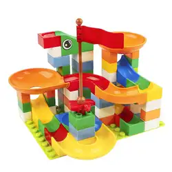 74 шт крупные частицы строительные блоки игрушка слайд обучение маленьких детей головоломки сборка игры
