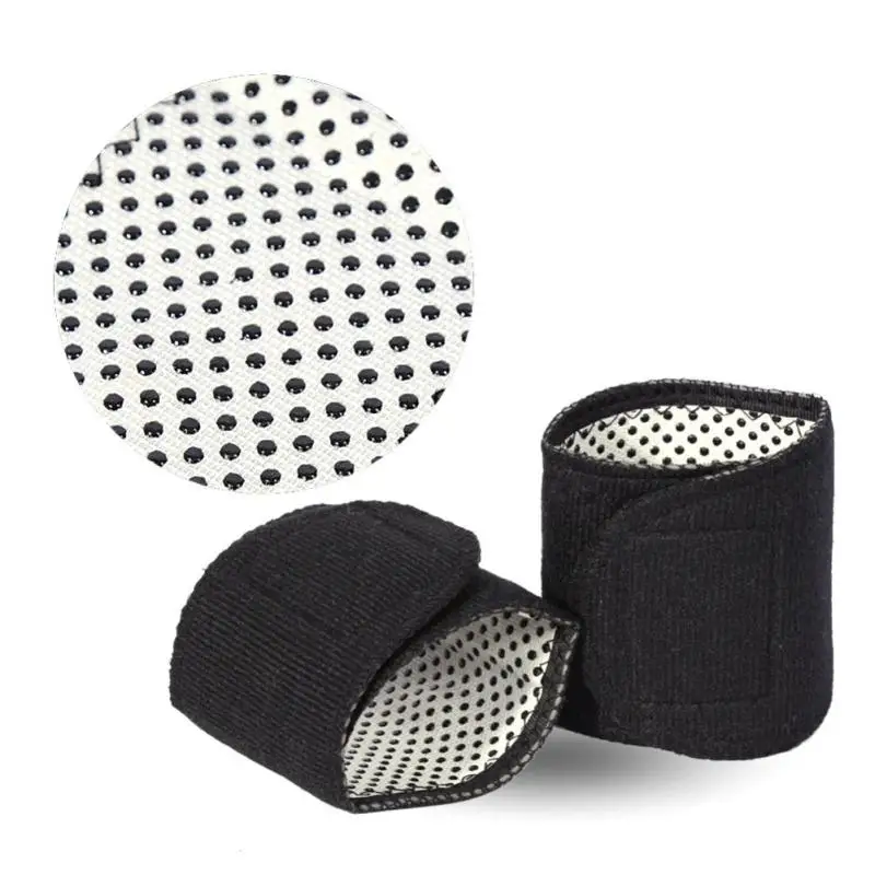 

1 pair Magnetic Tourmaline Self heating Belt Wrist Pads Adjustable Protector Hand Arthritis Sports Wristband Bandage Belt U3