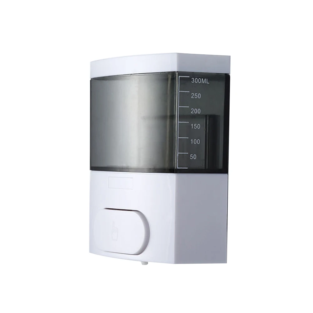 

Shower Dispenser Refillable Wall-Mounted Plastic Push Type Soap Dispenser Liquid Soap Bottles Shampoo Container