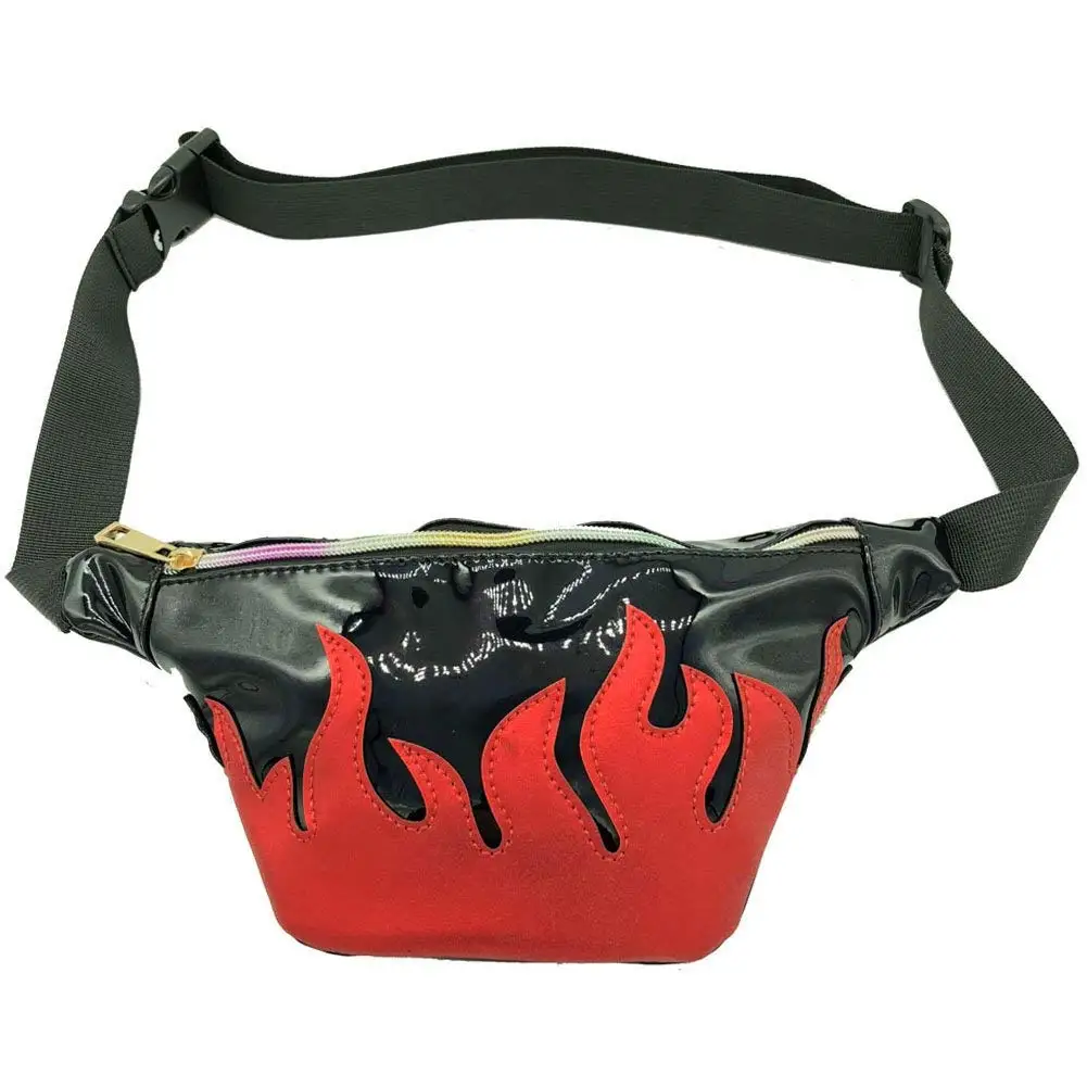 

FGGS Women Holographic Bum Waist Bag Laser-Funny Bag Waterproof Shiny Neon Pack for Travel Festival Beach
