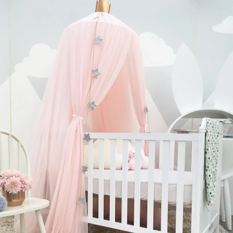 

Baby Crib Tents Bed Curtain Hung Dome Mosquito Net Kids Girls Hanging Mosquito Net Tents for Children Room 29
