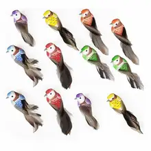 12 шт./компл. моделирование перо модели птиц поддельные искусственная пена животное Свадьба дом садовое украшение миниатюрное украшение