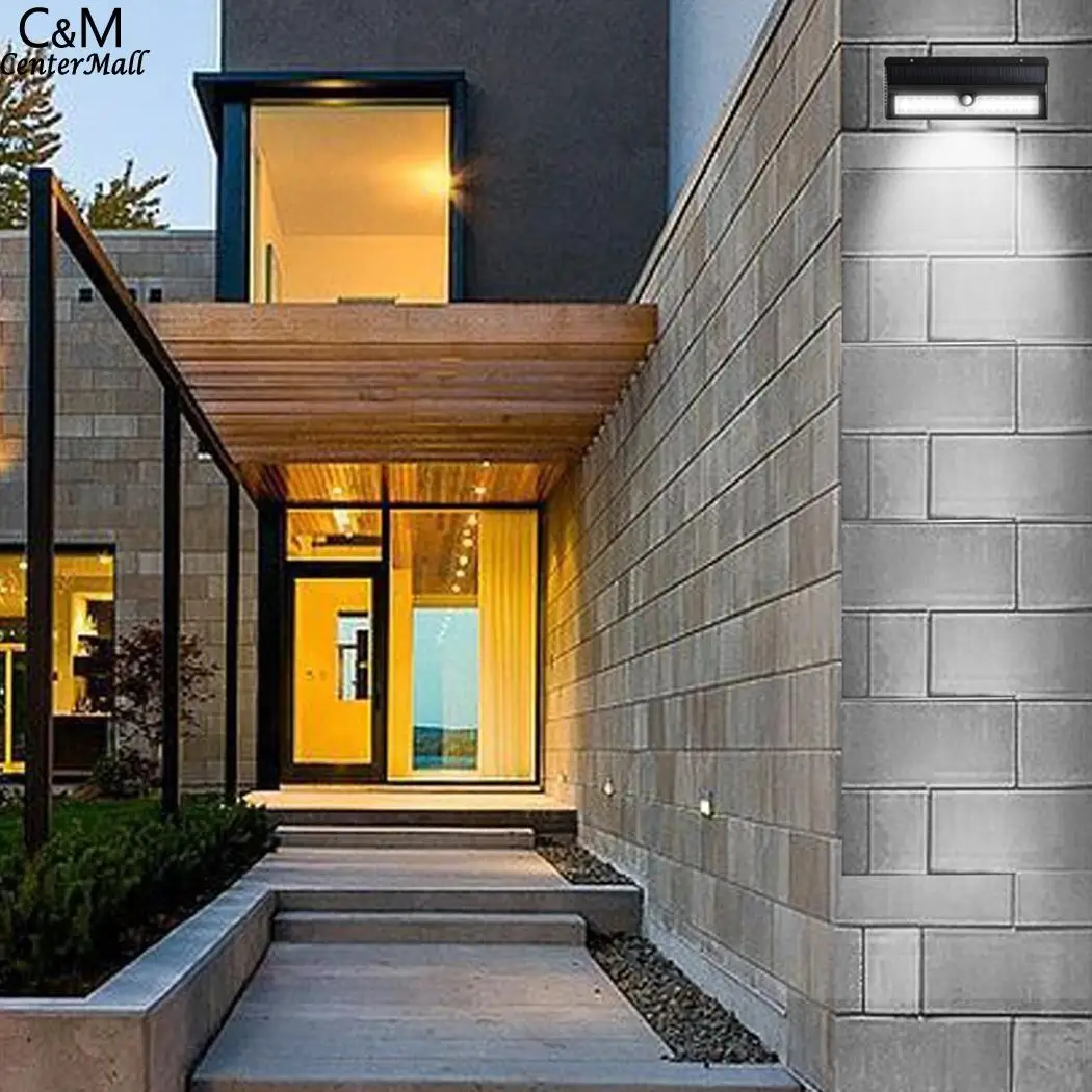 

Body Garden 7V IP65 of Home Motion Sensor Pack Lamp Outdoor Lamp 3 4400mAh Induction 2Pcs Solar Wall Light LED Security