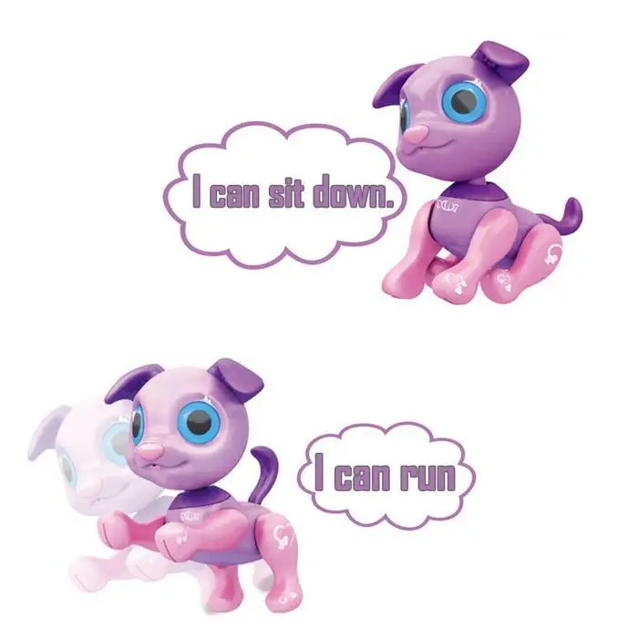 Rechargeable  Smart Touch Music Interactive Communication action Cartoon Animal Kids Dog RC Robot dog Toy