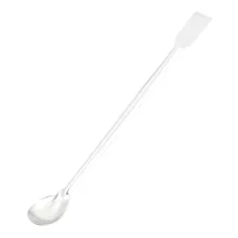 ELEG-22 см ложка Форма профиль полосы формованные украшение предметов Серебряный Длинный Из Нержавеющей Стали лабораторный двойной конец реагент шпатель