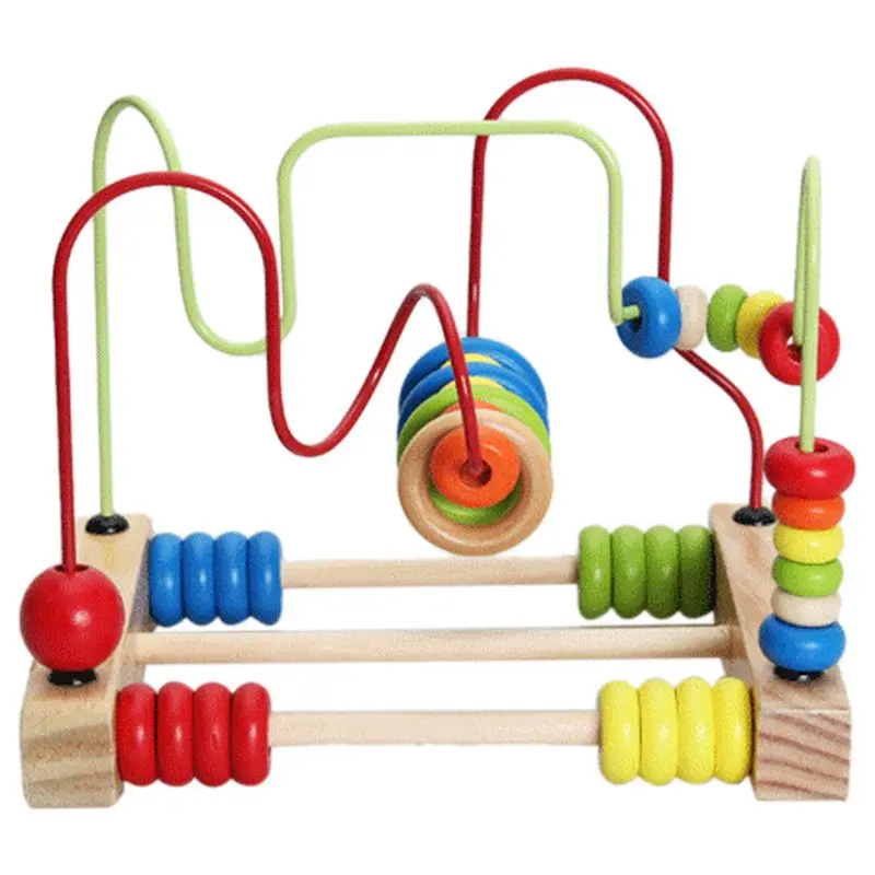 Baby Wood spiral abacus Math Educational Toy Counting Circles Bead Abacus Wire Maze Roller Coaster Around Beads toys for kids Baby Wood spiral abacus Math Educational Toy Counting Circles Bead Abacus Wire Maze Roller Coaster Around Beads toys for kids