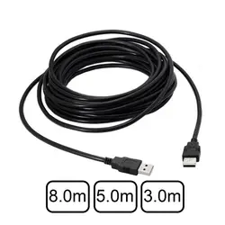 10 футов черный USB 2,0 высокая скорость Мужчина к мужчине кабель