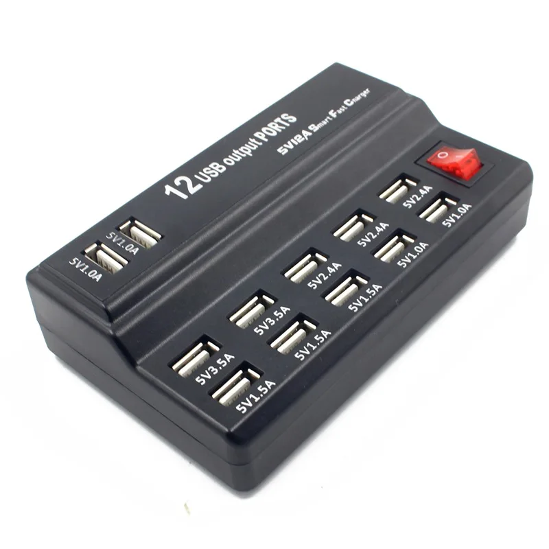 HUB10 12A умная зарядная станция USB быстрое зарядное устройство для мобильного