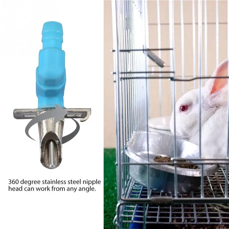 

10 pcs /Set Automatic Nipple Water Feeder Drinker Waterer For Rabbit Bunny Rodents Rabbit Drinking Fountains