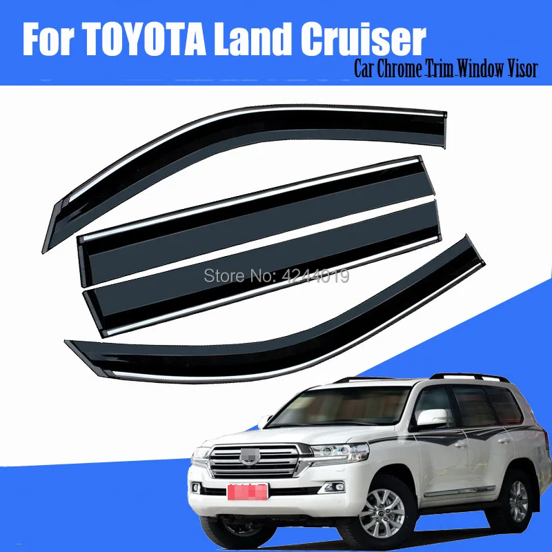 Автомобильный солнцезащитный козырек, козырек для окна автомобиля, пластиковые аксессуары с козырьком для Toyota Land Cruiser