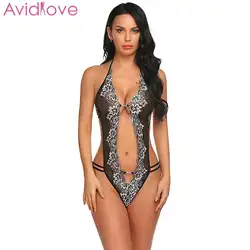 Avidlove новое белье Babydoll шнурка Для женщин нижнее белье Ночная рубашка; одежда для сна боди Для женщин Сексуальная See Through одежда боди