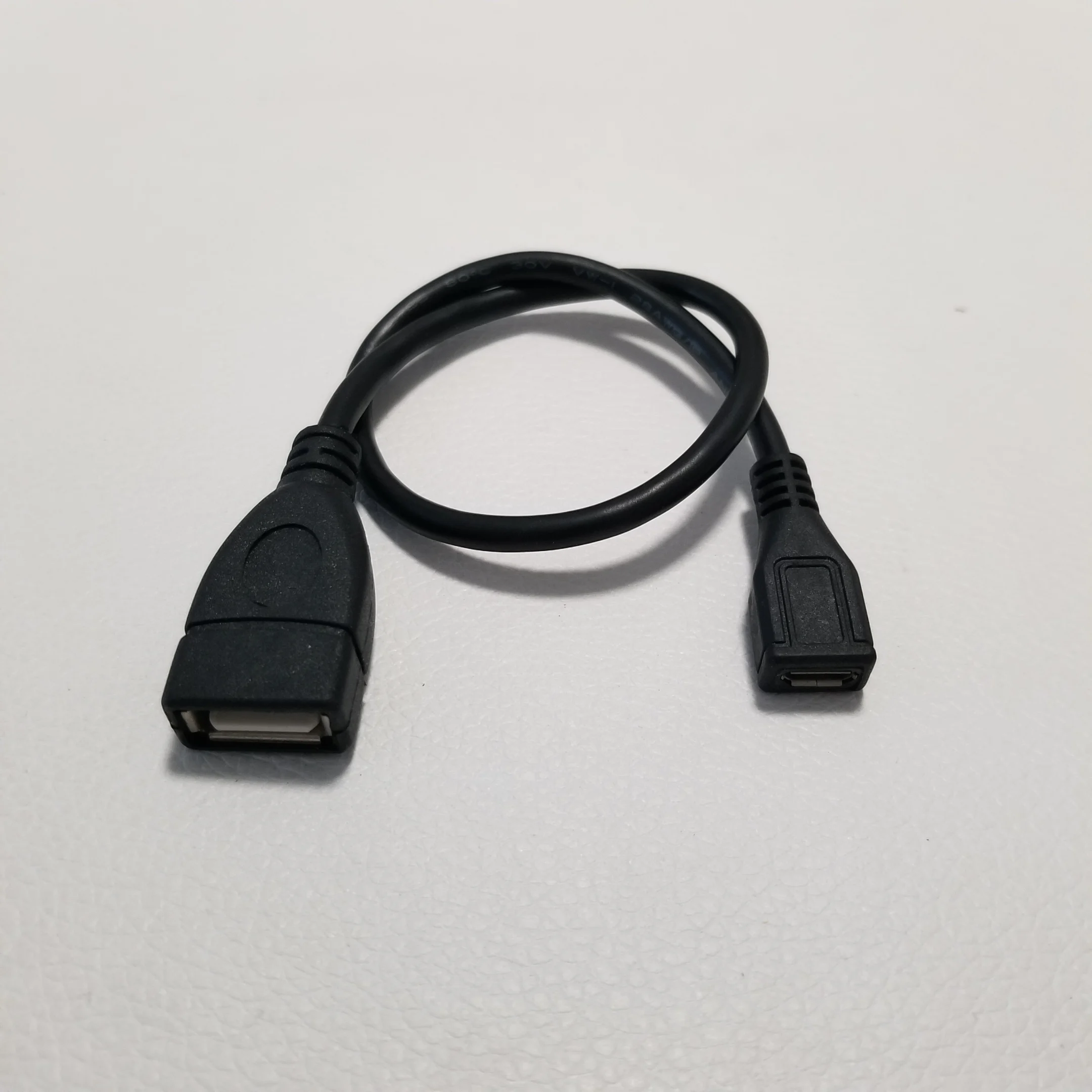 Micro USB Female to USB Type A Female Data Extension Cable for Android Phone Black 25cm Micro USB Female to USB Type A Female Data Extension Cable for Android Phone Black 25cm