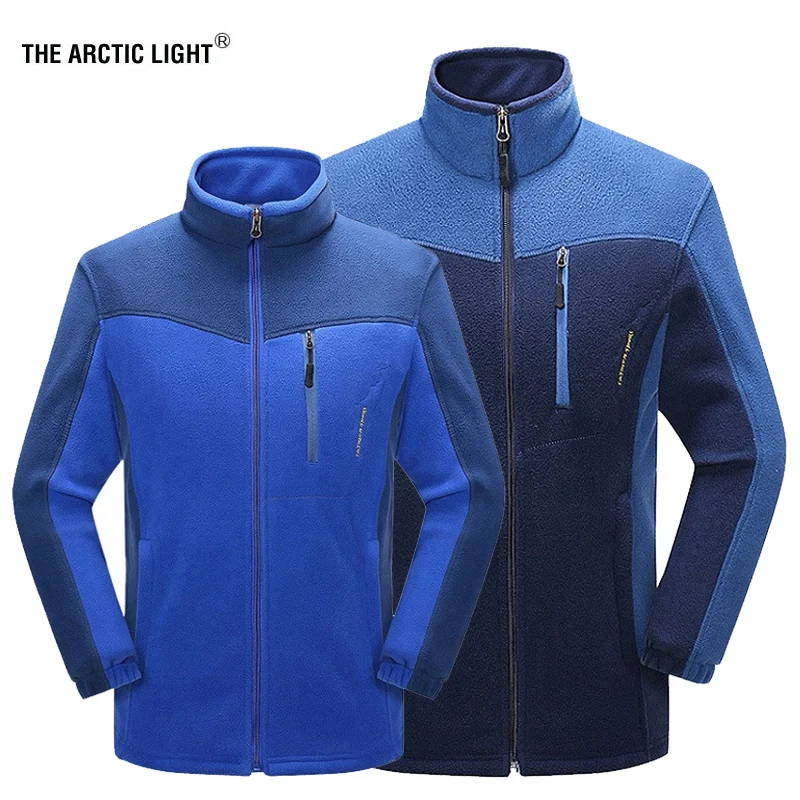 

THE ARCTIC LIGHT Outdoor Hiking Thicken Fleece Liner Jacket Man Autumn Winter Polar Thermal Coats Cashmere Cardigan High Quality