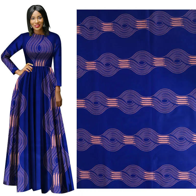 

African fabric real 2019 new wax hollandais ankara african wax print 6 yards/lot for women wedding dress