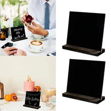 4 шт. мини деревянные доски досок доски для сообщений знаки с стендами для ресторана бар Свадебная вечеринка ежедневный домашний декор