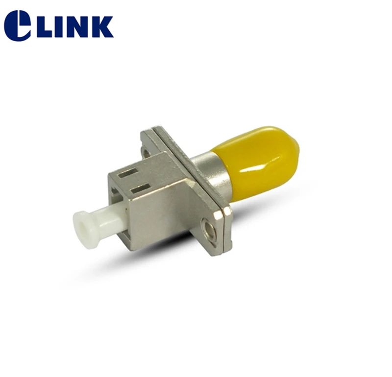 LC-ST hybrid connector female to male Simplex FTTH fiber optic adapter APC UPC SM MM coupler wholesales ELINK free shipping 5pcs