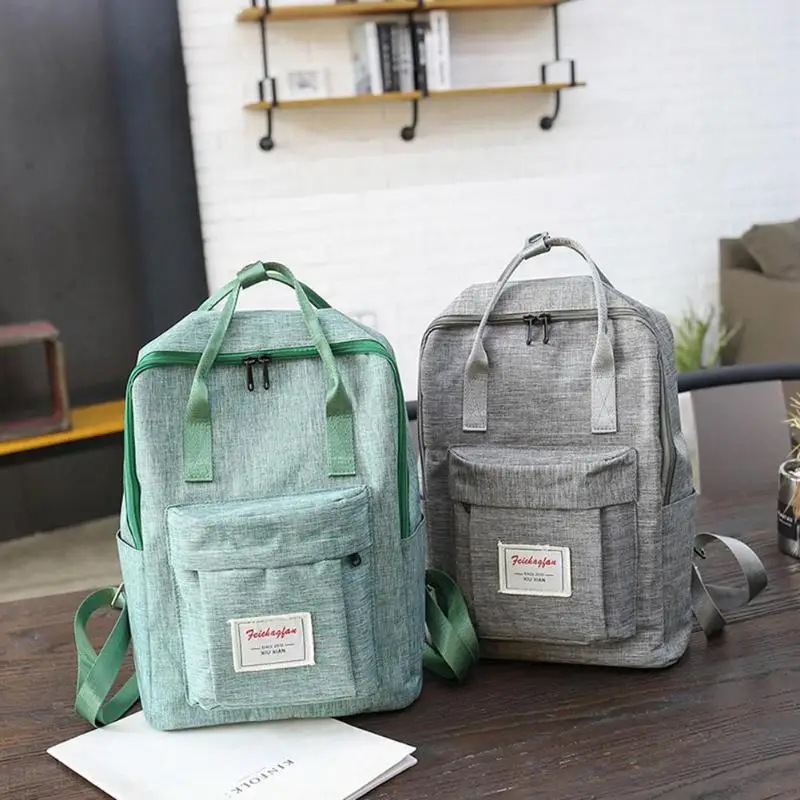 

Women Backpack for School Teenagers Girls Vintage Stylish School Bag Ladies Cotton Fabric Backpack Female Bookbag Mochila