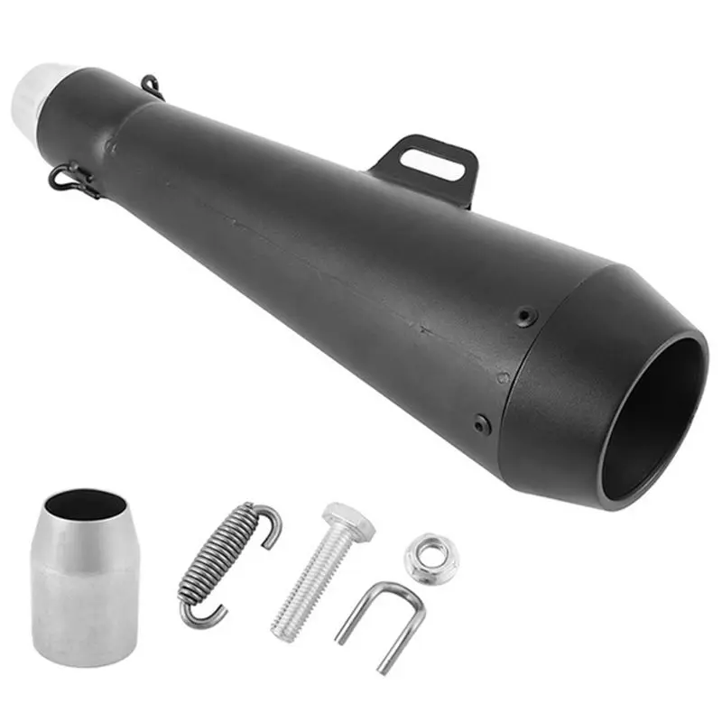 

Motorcycle Modified Exhaust Pipe Exhaust Exhaust Silencer Black Belt Mounting Accessories