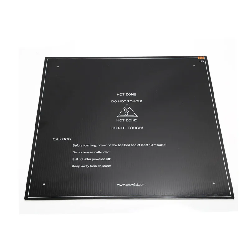 

3D Printer Parts black MK3 hotbed Aluminum heated bed for CR-10 Hot-bed 12V 410x410x3mm option