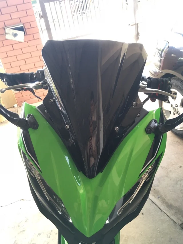 Мотоциклетное черное ветровое стекло для KAWASAKI Ninja650 Ninja 650 2017 ABS KRT Edition 2018