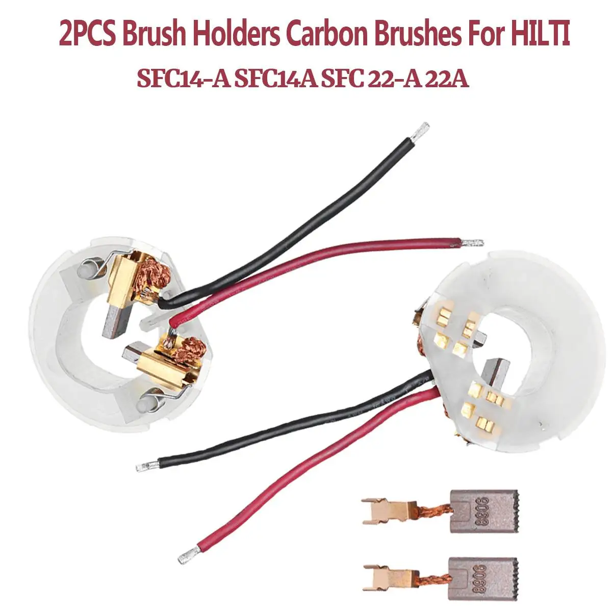  4pcs Carbon Brush Holder Carbon Brushes Replacement for HILTI SFC14-A SFC14A SFC 22-A 22A Power Too