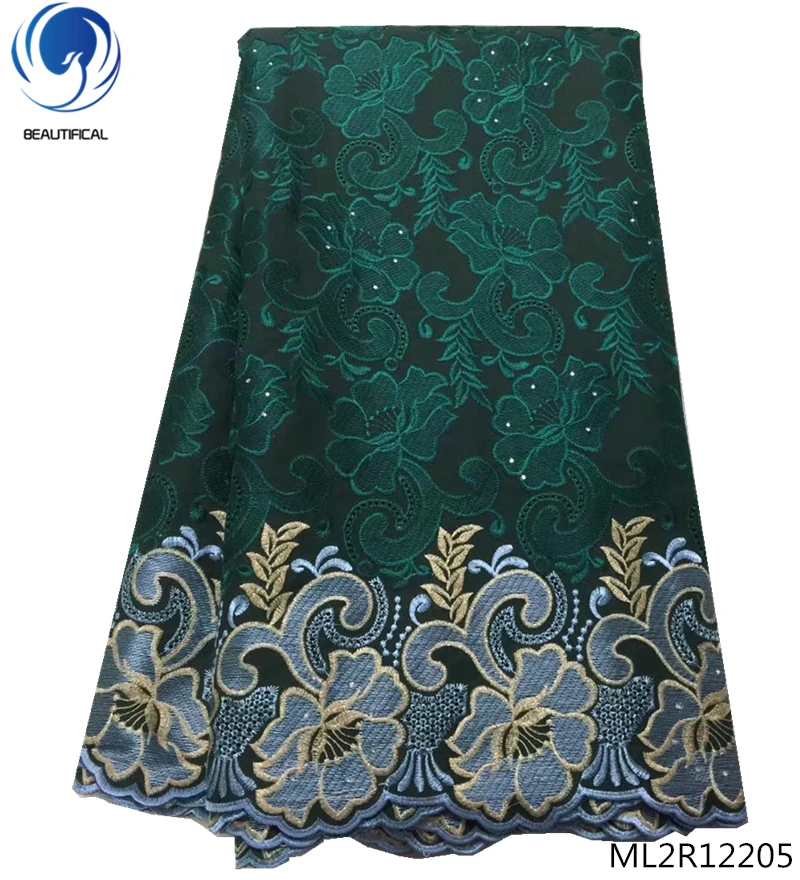 

BEAUTIFICAL green swiss voile lace african lace fabric swiss lace fabric 5 yards/lot wedding dresses 2019 designs ML2R122