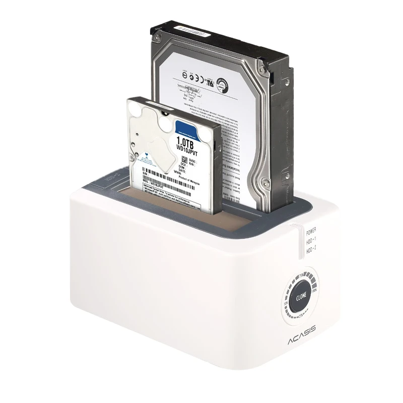 

Acasis Ba-12Us 3.5-Inch Sata Usb3.0 Dual Hard Drive Hdd Docking Station Hard Disk Offline Cloning Duplicator Box