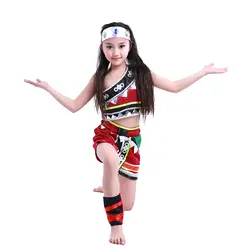 Детская одежда для выступлений, танцевальная одежда для меньшинств, костюмы для мальчиков и девочек в национальном стиле, костюмы Мяо и