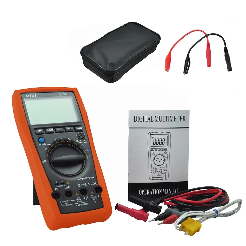 

M001 VICI VC97+ auto range DMM AC DC Voltmeter Capacitance Resistance digital Multimeter