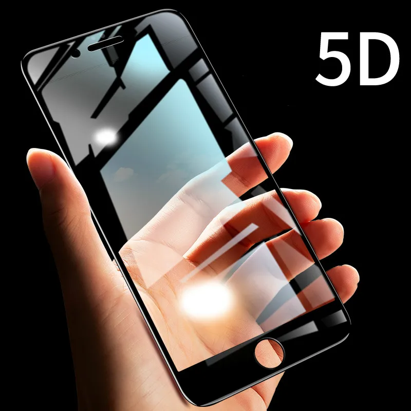 5D полное покрытие из закаленного стекла для iPhone XR XS MAX XS 7 8 6 6S Защита экрана для iPhone X 10 8 7 Plus защитное стекло