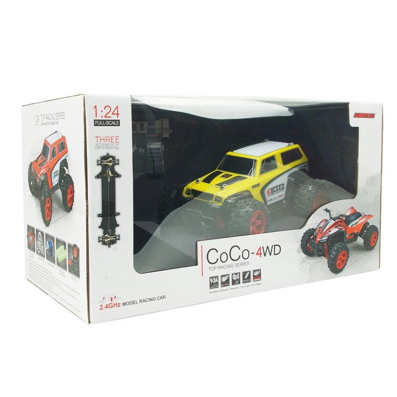 2019 Hot Sales Original SUBOTECH BG1510D 1 : 24 2.4GHz Full Scale High Speed 4WD Off Road Racer Truck Car Model Off-Road Vehicle