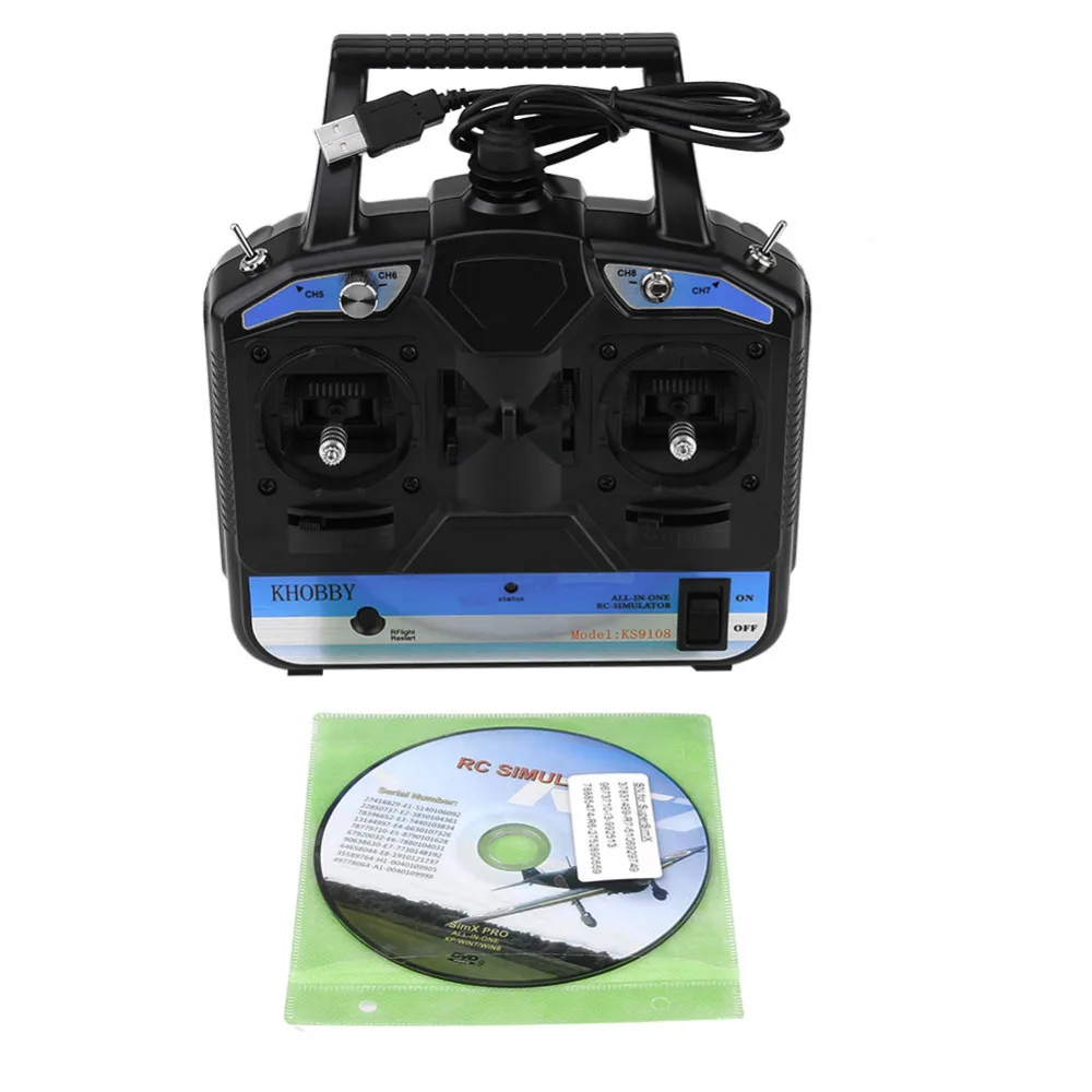 

8CH RC Drone Flight Simulator with Disk for Phoenix 5.0 RC Multi-copters Helicopter RC Helicopter Simulator RC Accessory 2019