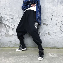 Men's Trousers 2019 Spring And Summer New Youth Popular Loose Big Hanging File Hip Hop Feet Pants Youth Casual Men's Clothing