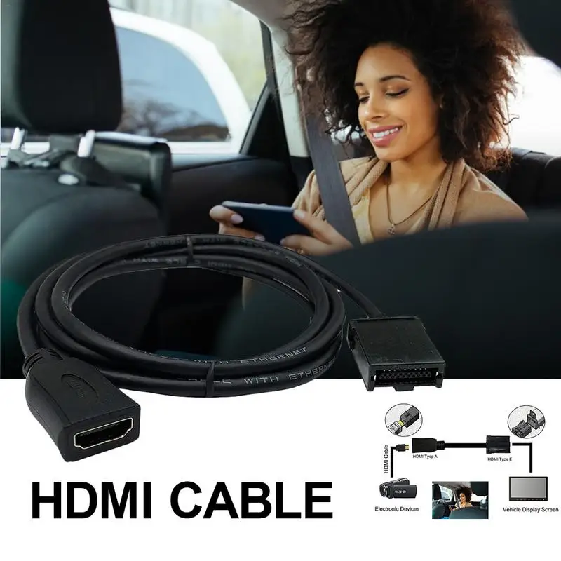 HDMI E тип к AM кабель Тип микро гнездо Мужской адаптер для автомобиля цифровой ТВ HD