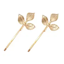 2 шт. листья Заколки для волос Элегантные Винтаж шикарные волосы аксессуары-заколки для волос заколка для волос для детей женщина