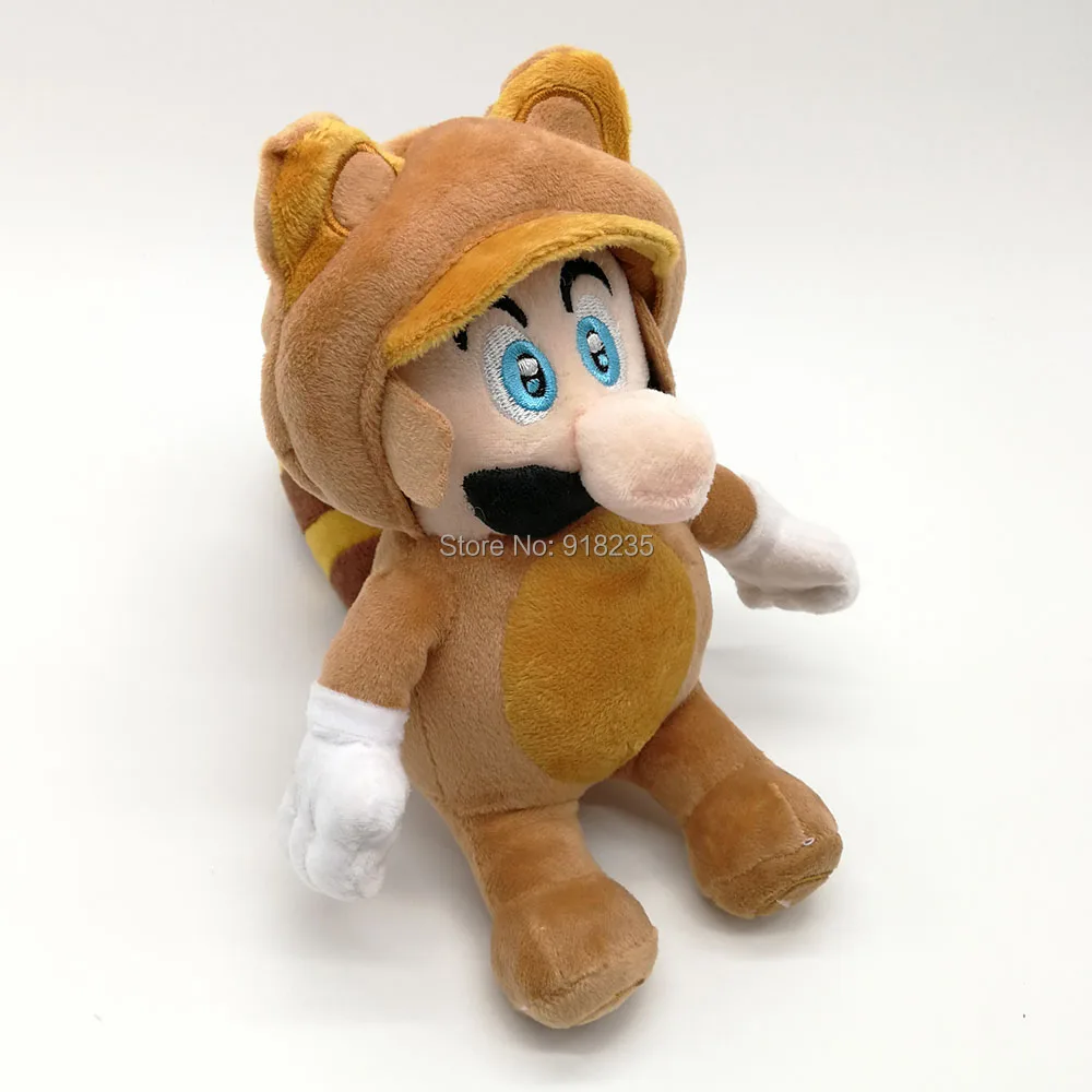 Отель 20 см Super Mario Bros. Tanooki Марио плюшевые куклы мягкие детские подарочные игрушки